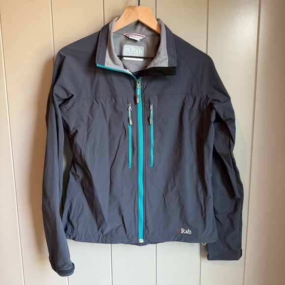 Rab Jackets & Blazers - Women's Rab Sawtooth Soft Shell Jacket Outdoor Running Hiking Gray size large